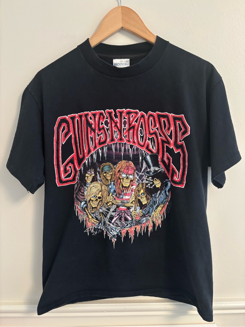 Vintage Brockum Guns N’ Roses Use Your Illusion Tour Black Graphic Band T-Shirt